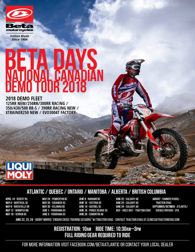 Beta Days National Demo Ride Tour!
